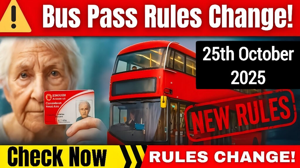 UK Bus Pass Rules 2025